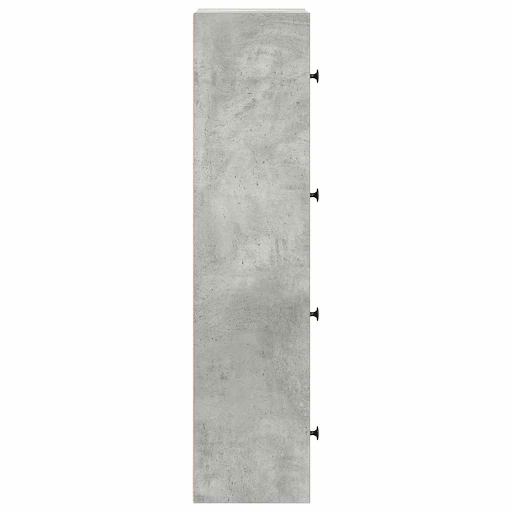vidaXL Regał na książki, szarość betonu, 40x24x102 cm