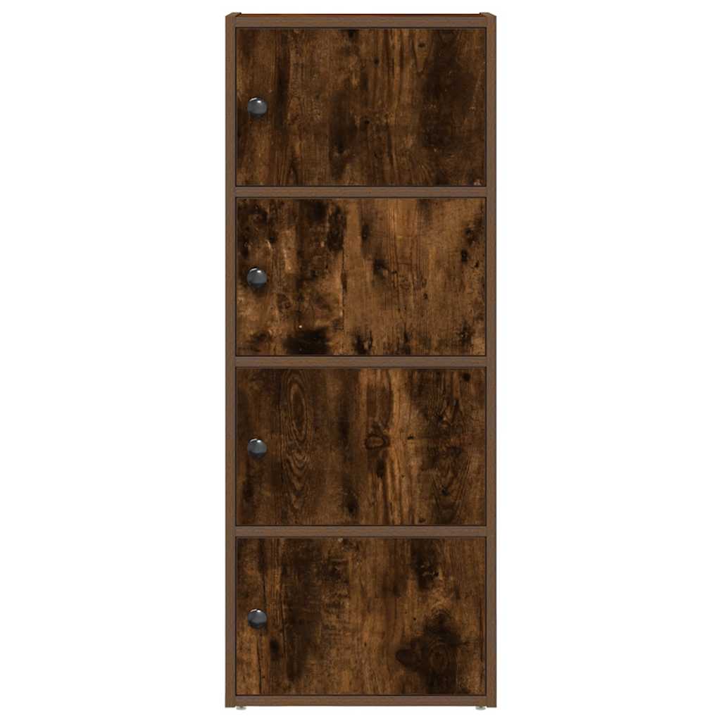 vidaXL Regał na książki, przydymiony dąb, 40x24x102 cm