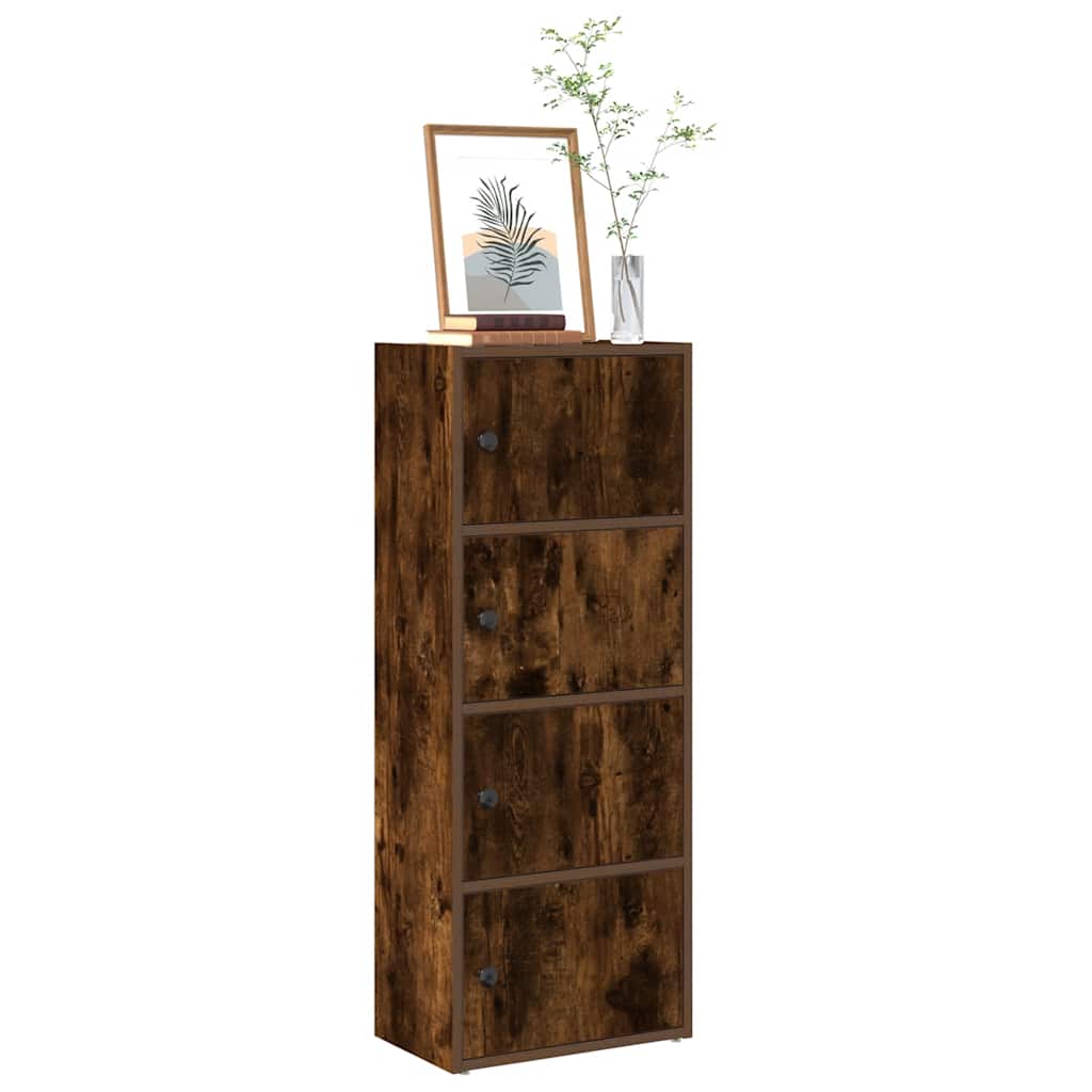vidaXL Regał na książki, przydymiony dąb, 40x24x102 cm