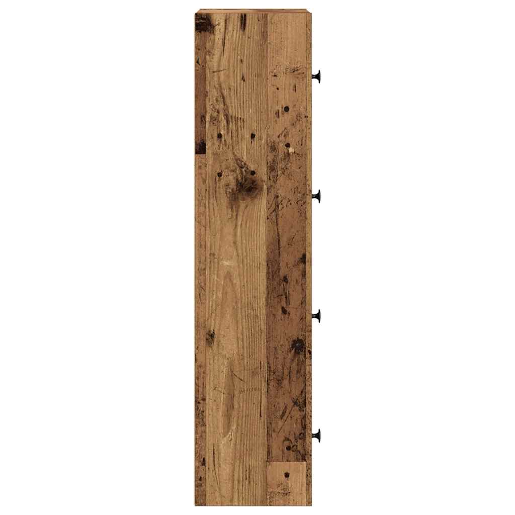 vidaXL Regał na książki, stare drewno, 40x24x102 cm