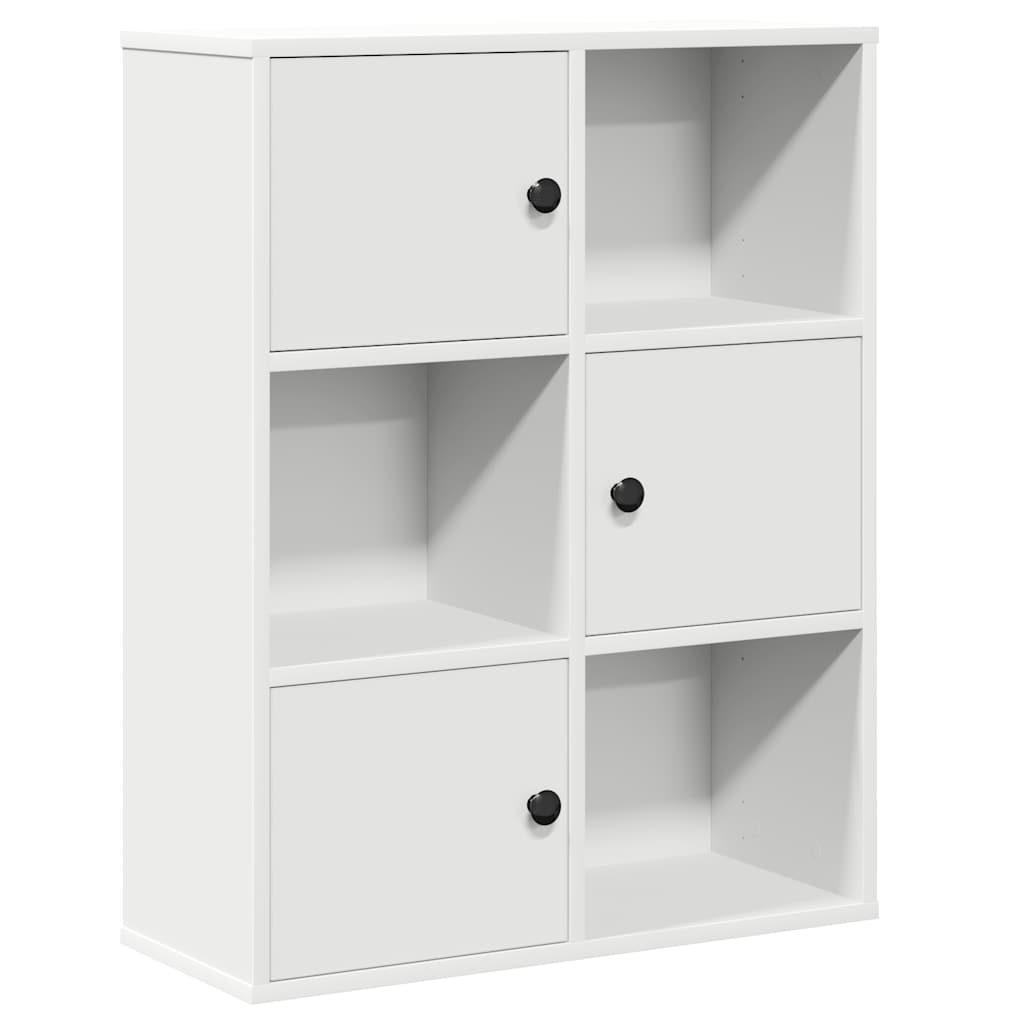 vidaXL Regał, biały, 60x24x76,5 cm, materiał drewnopochodny