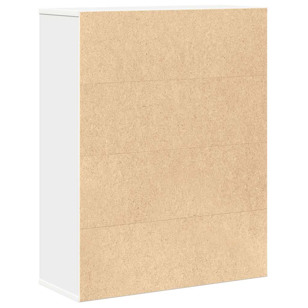 vidaXL Regał, biały, 60x24x76,5 cm, materiał drewnopochodny