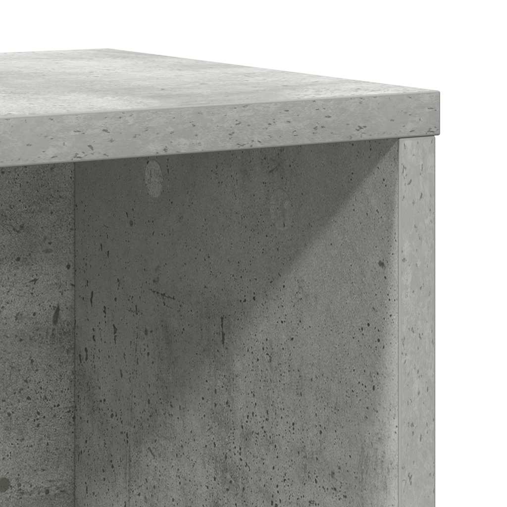 vidaXL Regał, szarość betonu, 60x24x76,5 cm, materiał drewnopochodny