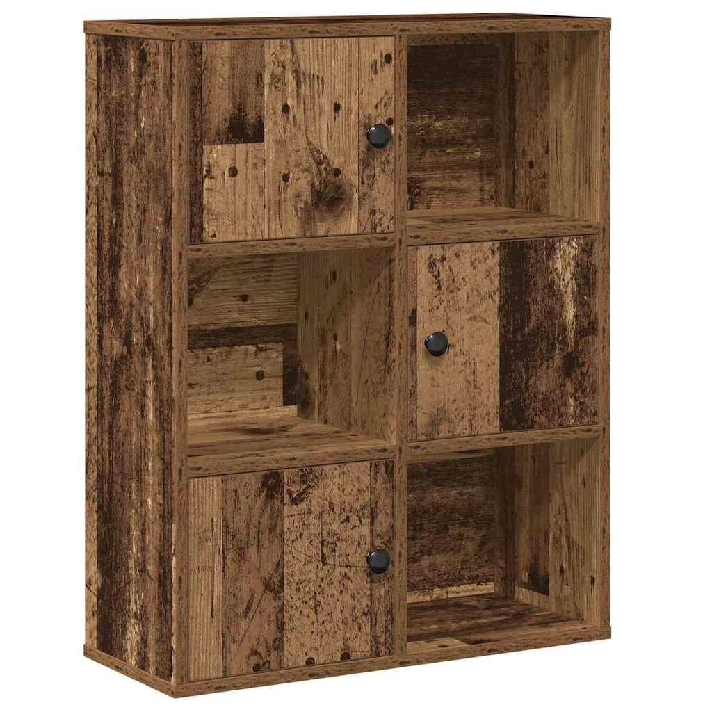 vidaXL Regał, stare drewno, 60x24x76,5 cm, materiał drewnopochodny