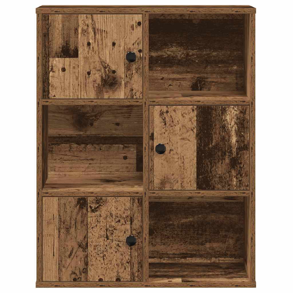 vidaXL Regał, stare drewno, 60x24x76,5 cm, materiał drewnopochodny
