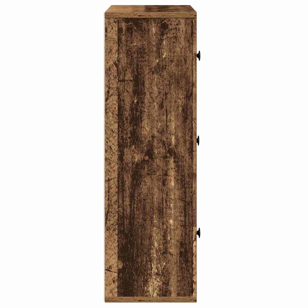 vidaXL Regał, stare drewno, 60x24x76,5 cm, materiał drewnopochodny