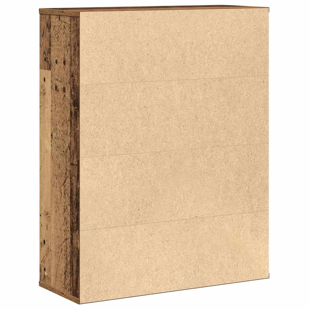 vidaXL Regał, stare drewno, 60x24x76,5 cm, materiał drewnopochodny