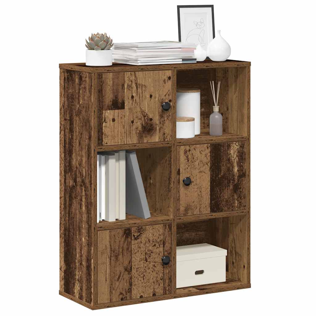 vidaXL Regał, stare drewno, 60x24x76,5 cm, materiał drewnopochodny