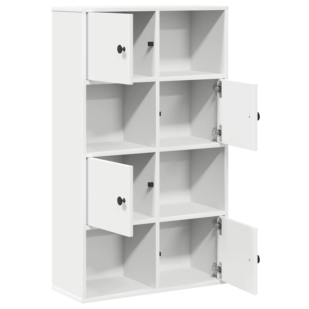 vidaXL Regał, biały, 60x24x101,5 cm, materiał drewnopochodny
