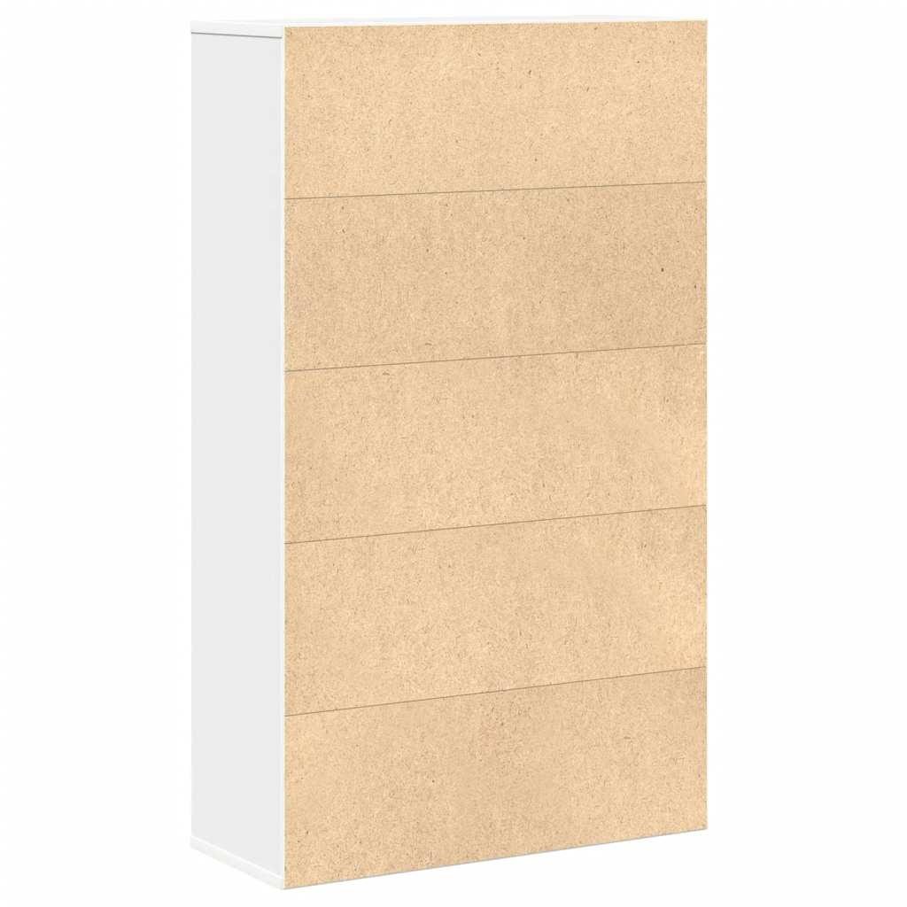 vidaXL Regał, biały, 60x24x101,5 cm, materiał drewnopochodny