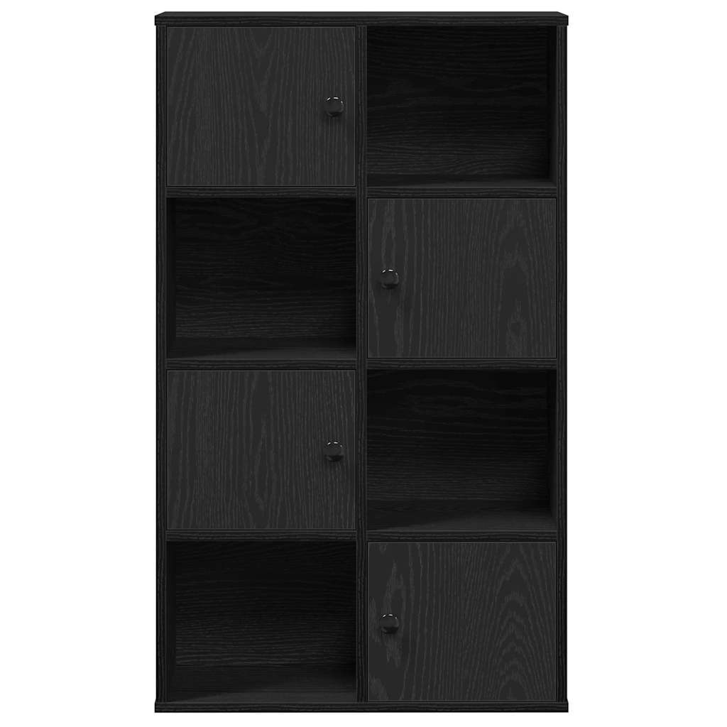 vidaXL Regał, czarny, 60x24x101,5 cm, materiał drewnopochodny