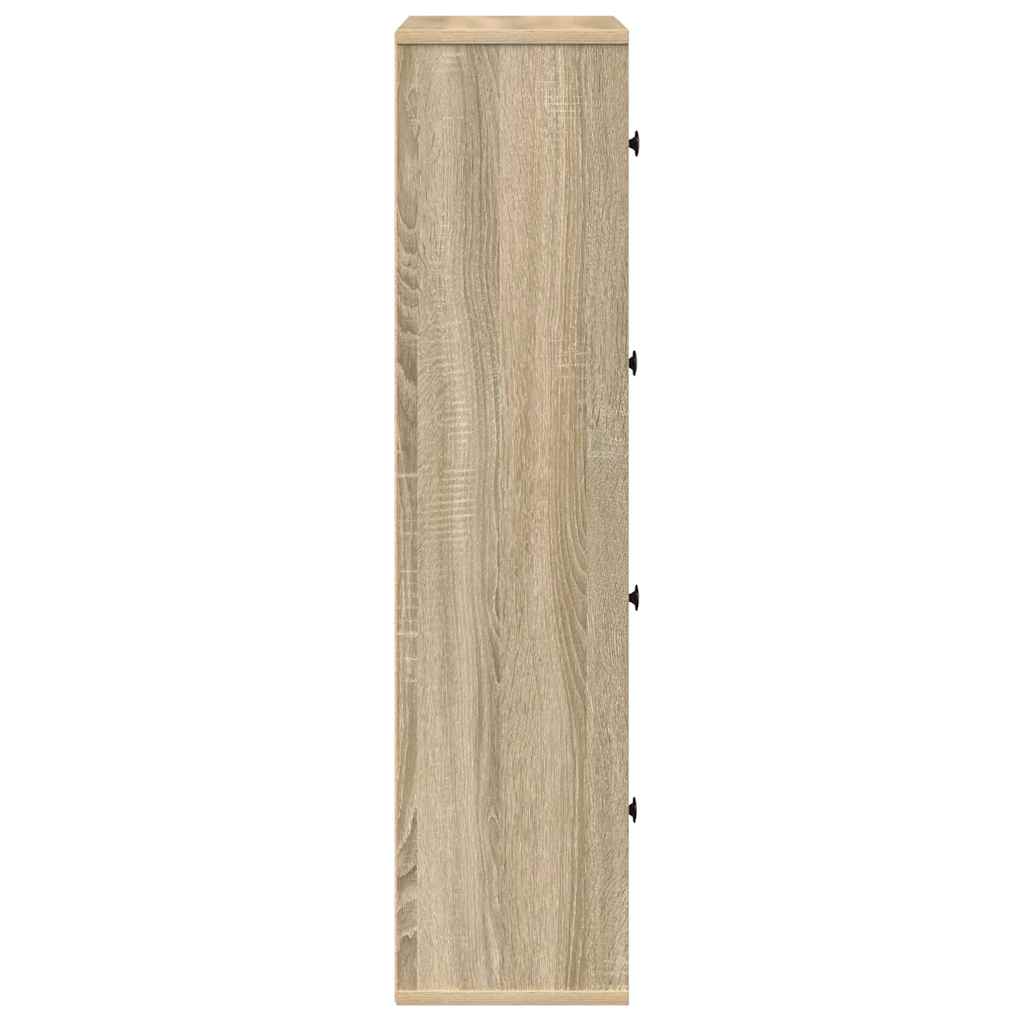 vidaXL Regał, dąb sonoma, 60x24x101,5 cm, materiał drewnopochodny