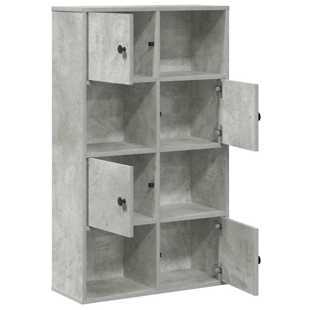 vidaXL Regał, szarość betonu, 60x24x101,5 cm, materiał drewnopochodny