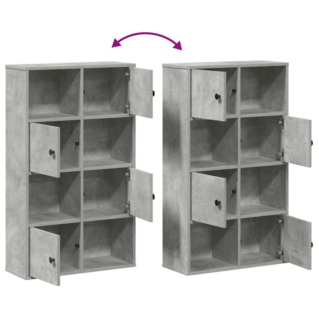 vidaXL Regał, szarość betonu, 60x24x101,5 cm, materiał drewnopochodny