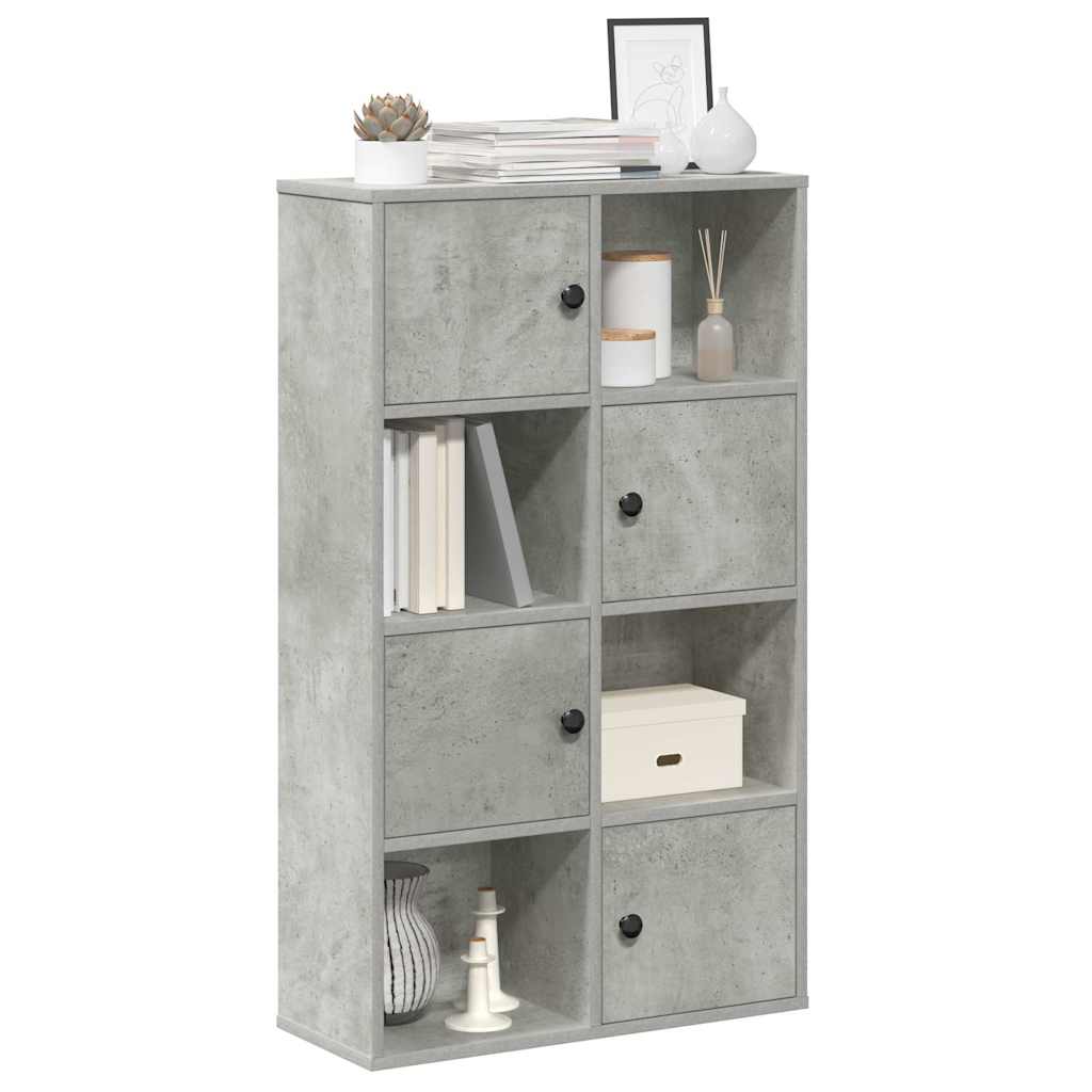 vidaXL Regał, szarość betonu, 60x24x101,5 cm, materiał drewnopochodny