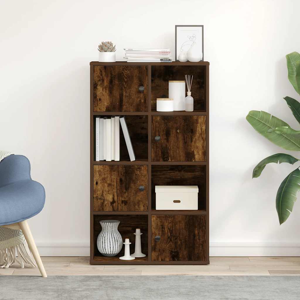 vidaXL Regał, przydymiony dąb, 60x24x101,5 cm, materiał drewnopochodny