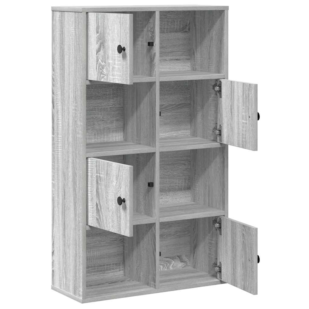 vidaXL Regał, szary dąb sonoma 60x24x101,5 cm, materiał drewnopochodny