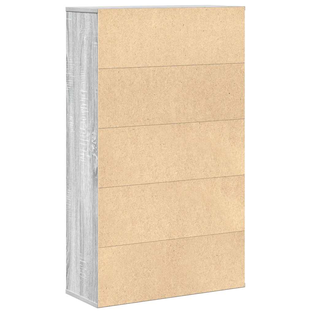 vidaXL Regał, szary dąb sonoma 60x24x101,5 cm, materiał drewnopochodny