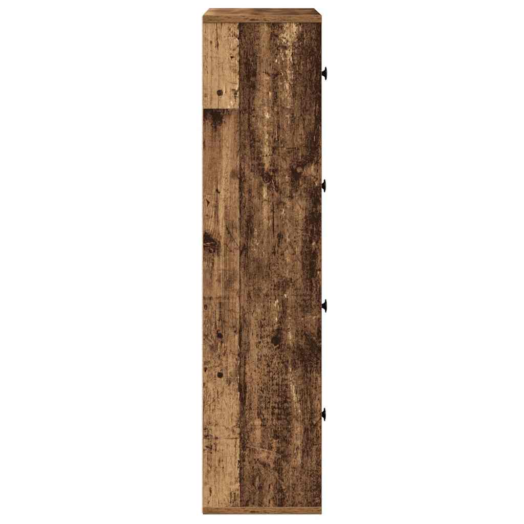 vidaXL Regał, stare drewno, 60x24x101,5 cm, materiał drewnopochodny