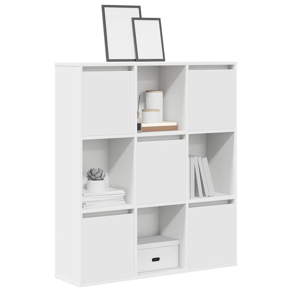 vidaXL Regał, biały, 89x24x101,5 cm, materiał drewnopochodny