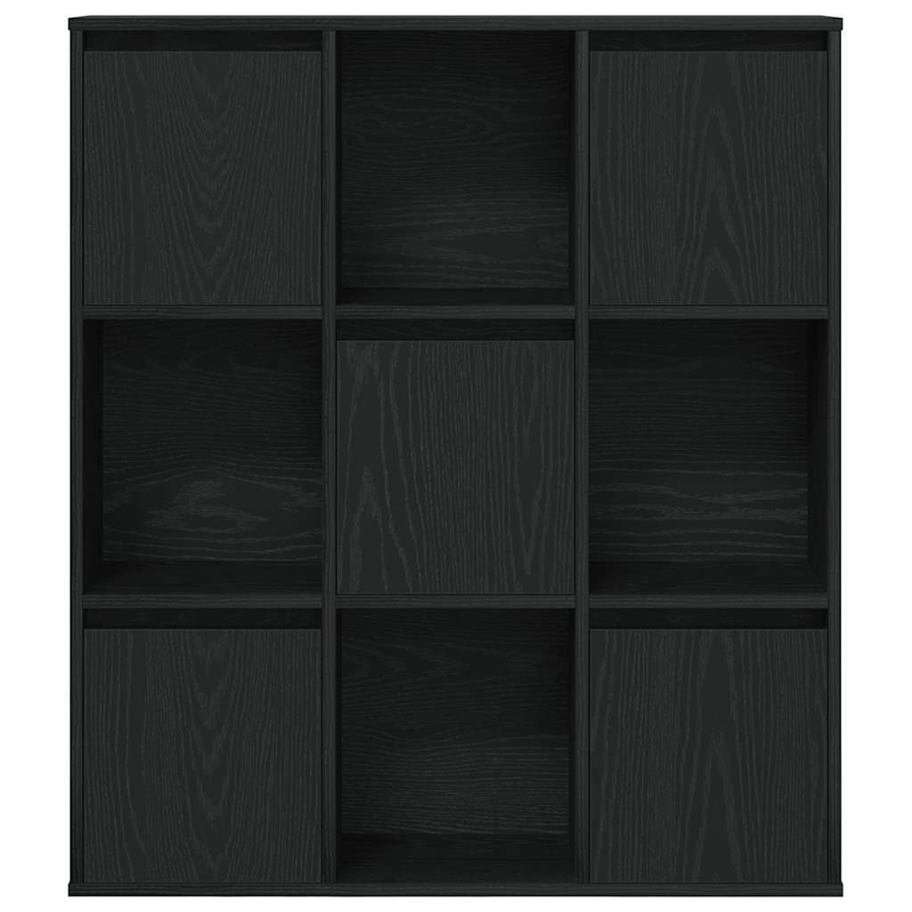 vidaXL Regał, czarny, 89x24x101,5 cm, materiał drewnopochodny