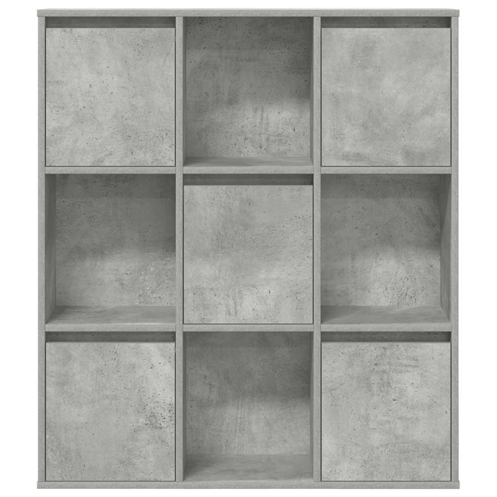 vidaXL Regał, szarość betonu, 89x24x101,5 cm, materiał drewnopochodny