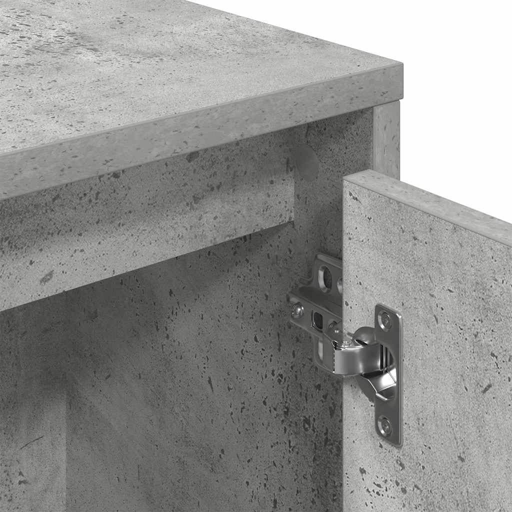 vidaXL Regał, szarość betonu, 89x24x101,5 cm, materiał drewnopochodny