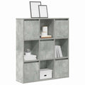 vidaXL Regał, szarość betonu, 89x24x101,5 cm, materiał drewnopochodny