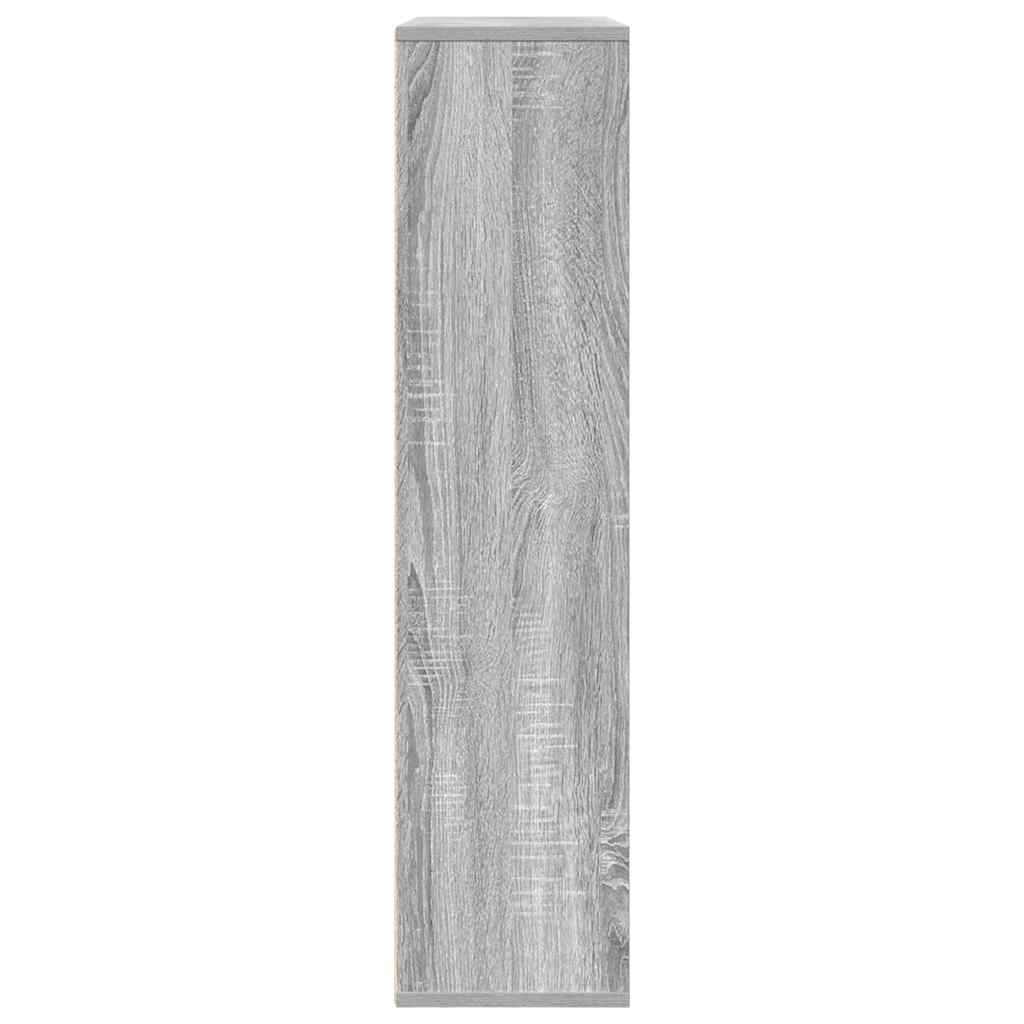 vidaXL Regał, szary dąb sonoma, 89x24x101,5cm, materiał drewnopochodny