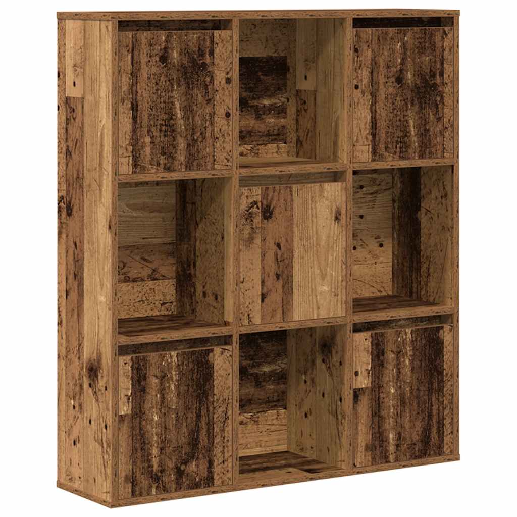 vidaXL Regał, stare drewno, 89x24x101,5 cm, materiał drewnopochodny