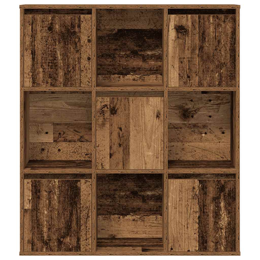 vidaXL Regał, stare drewno, 89x24x101,5 cm, materiał drewnopochodny