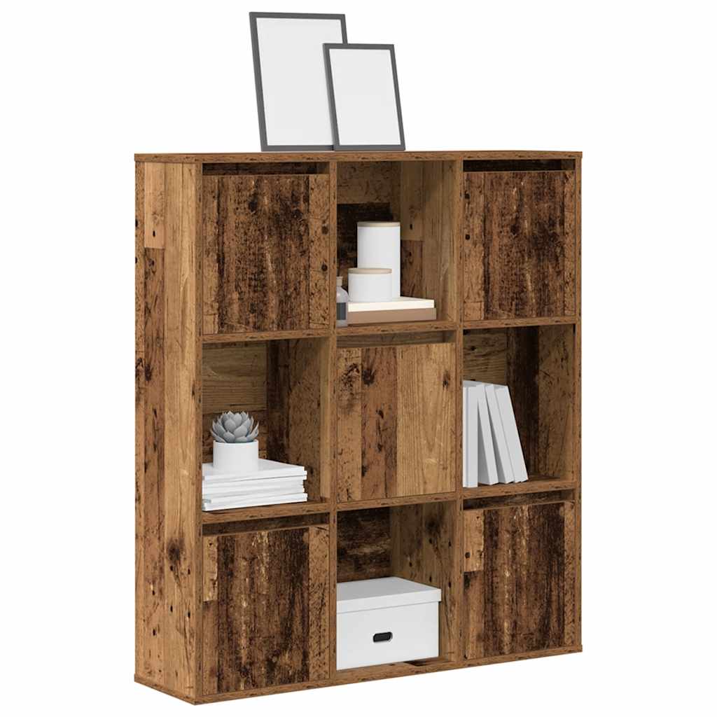 vidaXL Regał, stare drewno, 89x24x101,5 cm, materiał drewnopochodny
