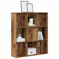 vidaXL Regał, stare drewno, 89x24x101,5 cm, materiał drewnopochodny