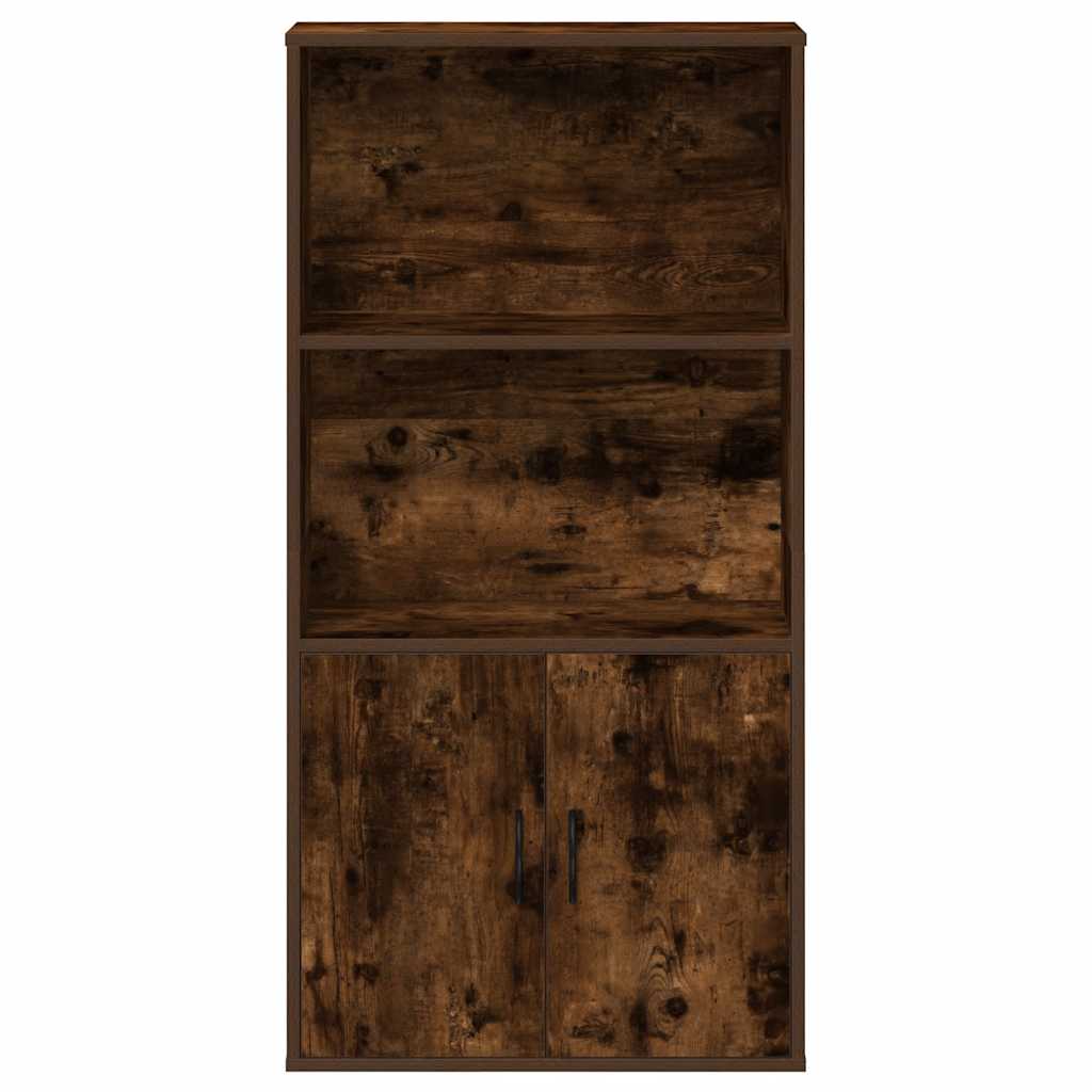 vidaXL Regał na książki, przydymiony dąb, 60x24x120 cm