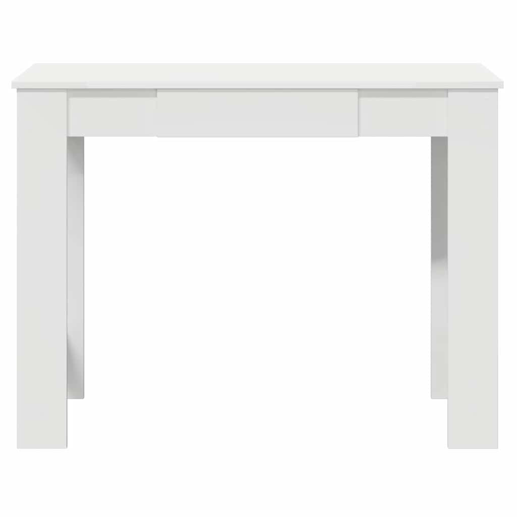 vidaXL Biurko, białe, 100x45x75 cm, materiał drewnopochodny
