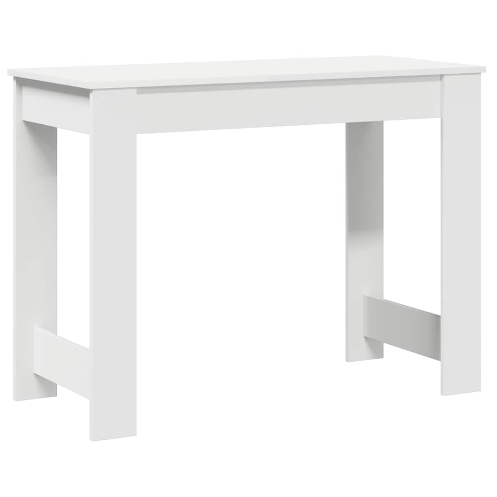 vidaXL Biurko, białe, 100x45x75 cm, materiał drewnopochodny