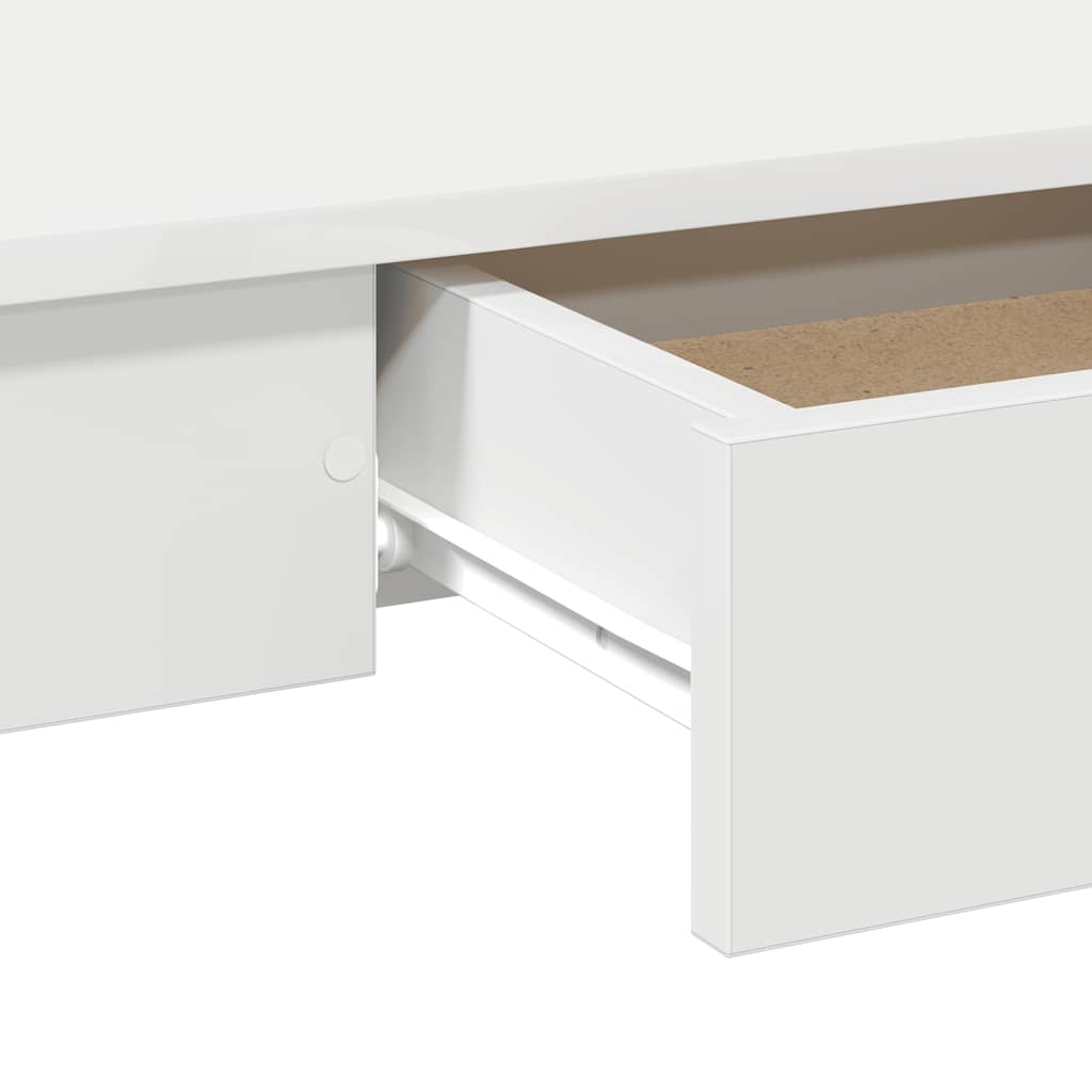 vidaXL Biurko, białe, 100x45x75 cm, materiał drewnopochodny