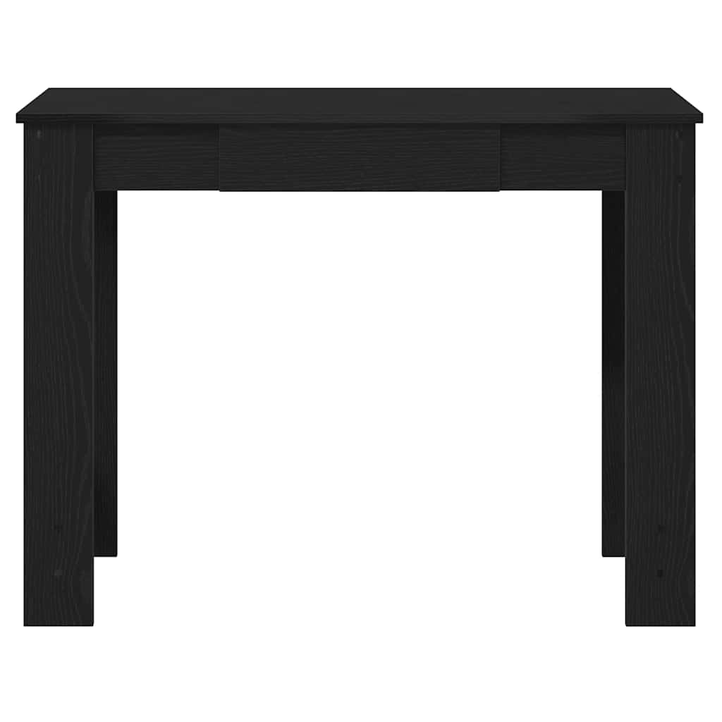 vidaXL Biurko, czarne, 100x45x75 cm, materiał drewnopochodny