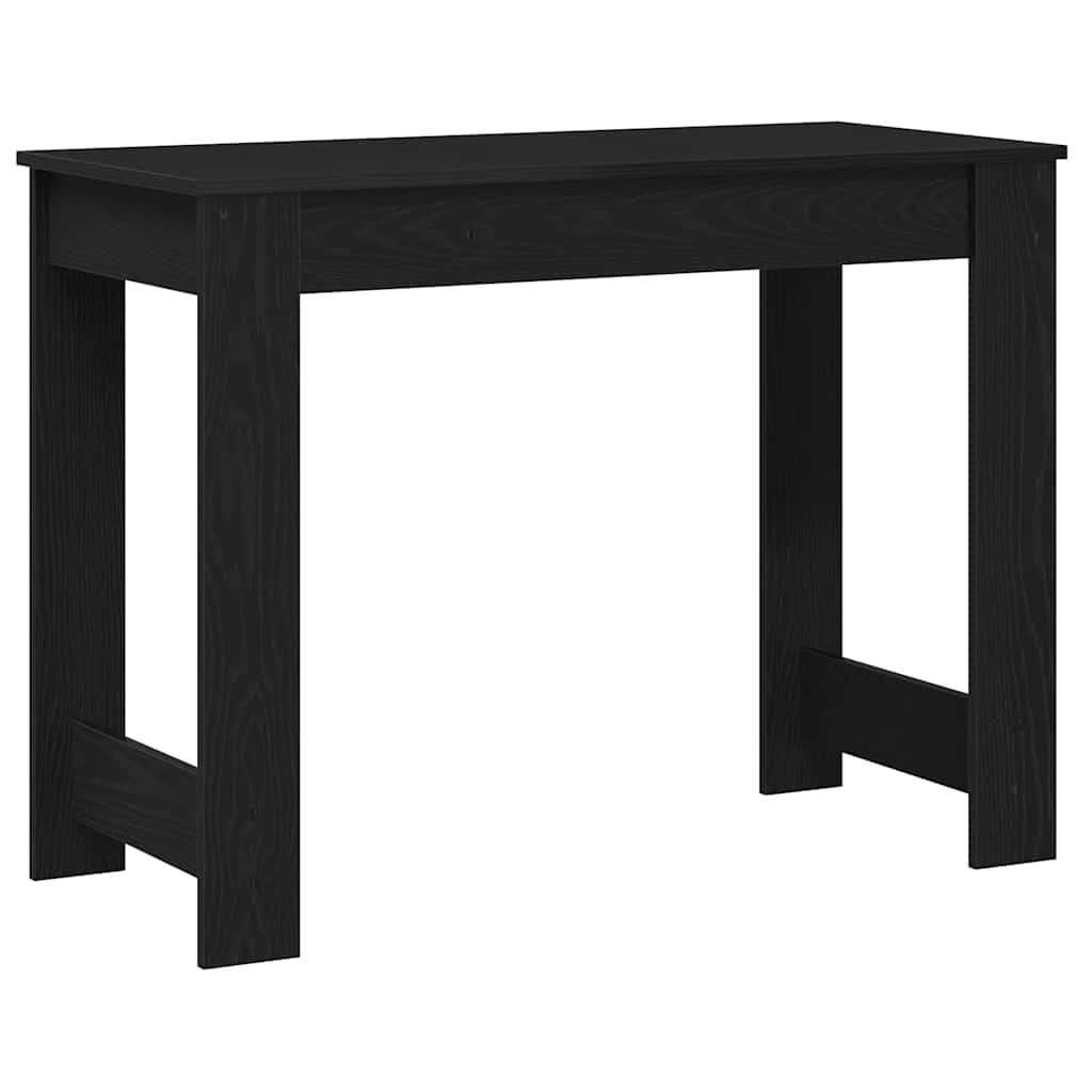 vidaXL Biurko, czarne, 100x45x75 cm, materiał drewnopochodny
