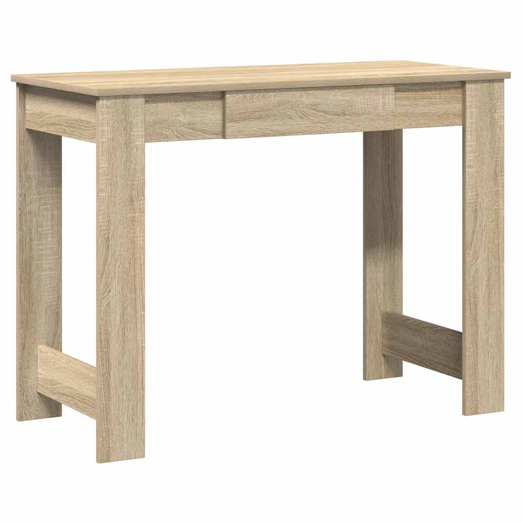 vidaXL Biurko, kolor dąb sonoma, 100x45x75 cm, materiał drewnopochodny