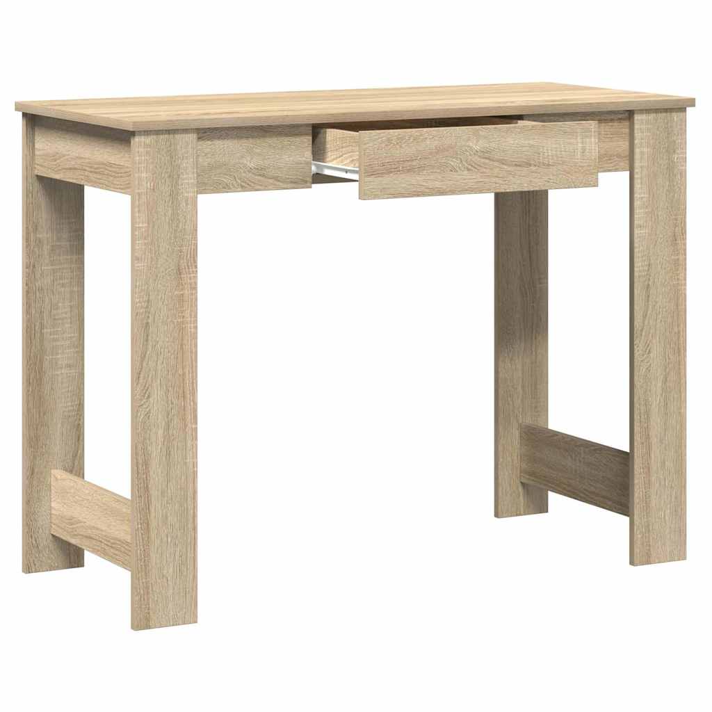 vidaXL Biurko, kolor dąb sonoma, 100x45x75 cm, materiał drewnopochodny