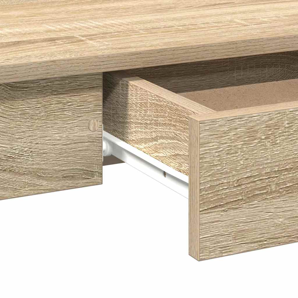 vidaXL Biurko, kolor dąb sonoma, 100x45x75 cm, materiał drewnopochodny