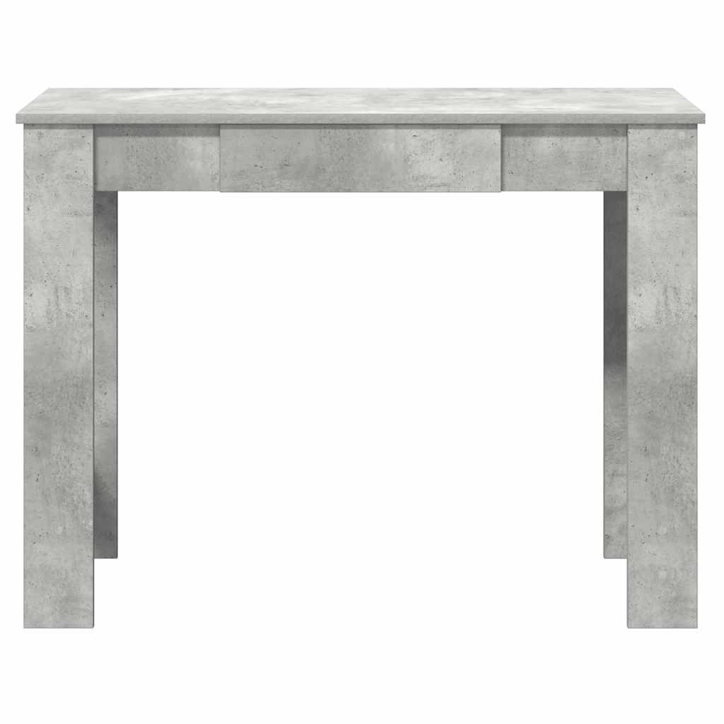 vidaXL Biurko, szarość betonu, 100x45x75 cm, materiał drewnopochodny