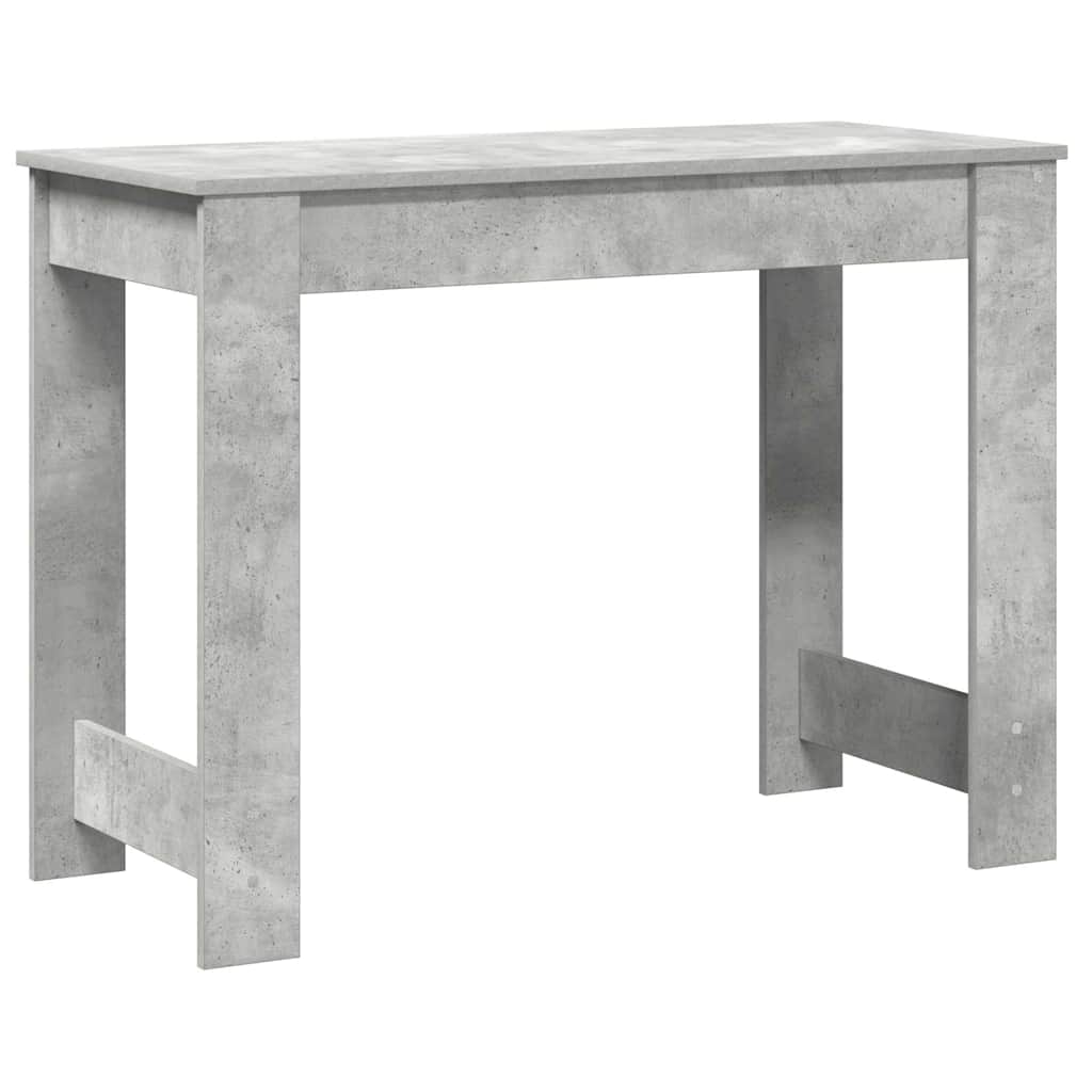 vidaXL Biurko, szarość betonu, 100x45x75 cm, materiał drewnopochodny