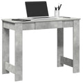 vidaXL Biurko, szarość betonu, 100x45x75 cm, materiał drewnopochodny
