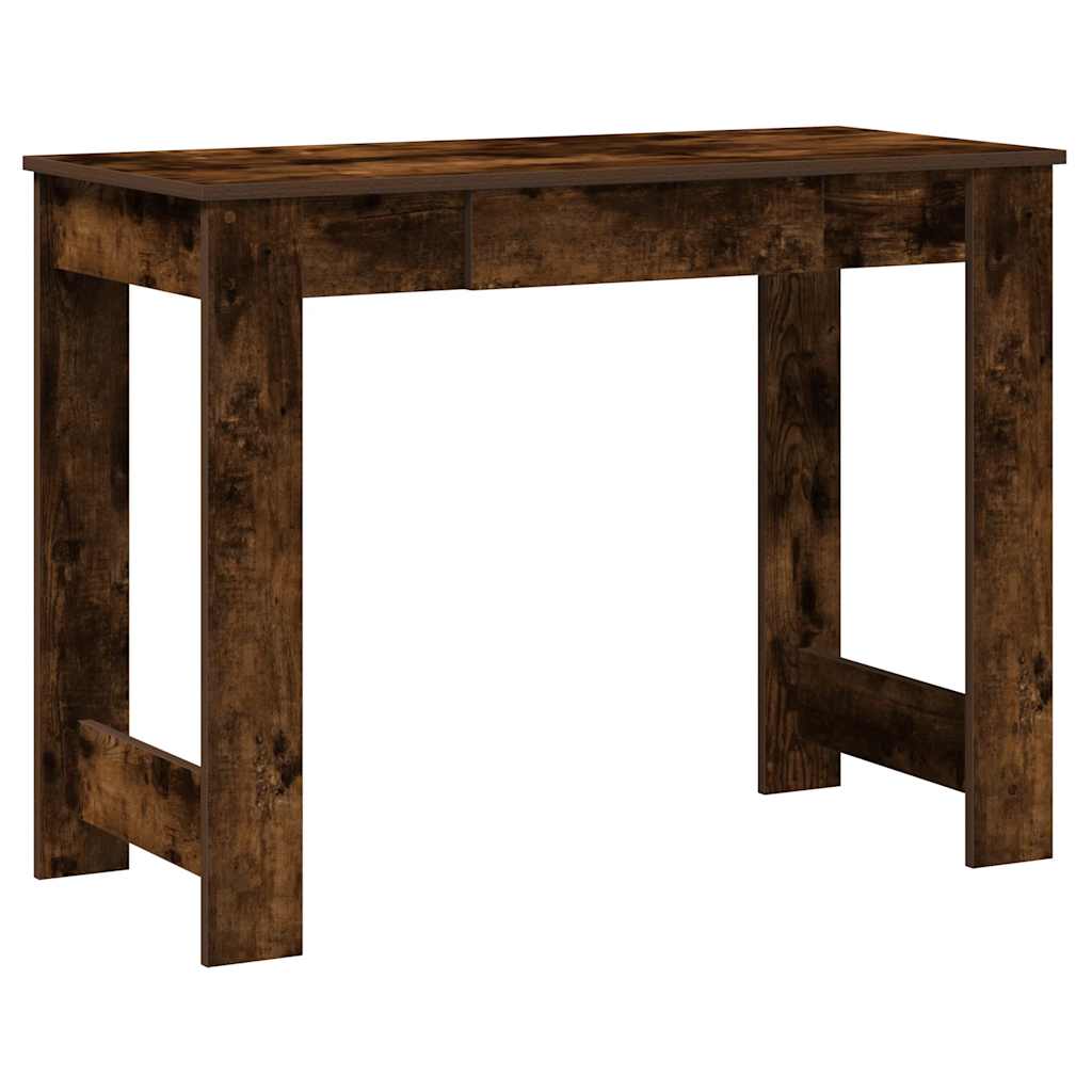 vidaXL Biurko, przydymiony dąb, 100x45x75 cm, materiał drewnopochodny
