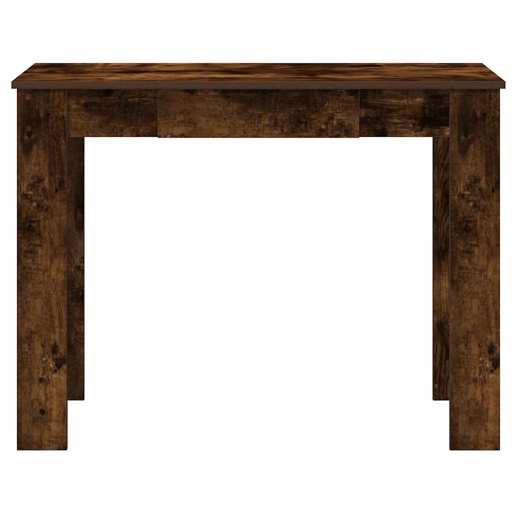 vidaXL Biurko, przydymiony dąb, 100x45x75 cm, materiał drewnopochodny