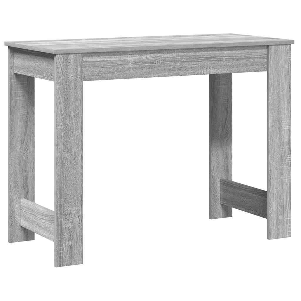vidaXL Biurko, szary dąb sonoma, 100x45x75 cm, materiał drewnopochodny