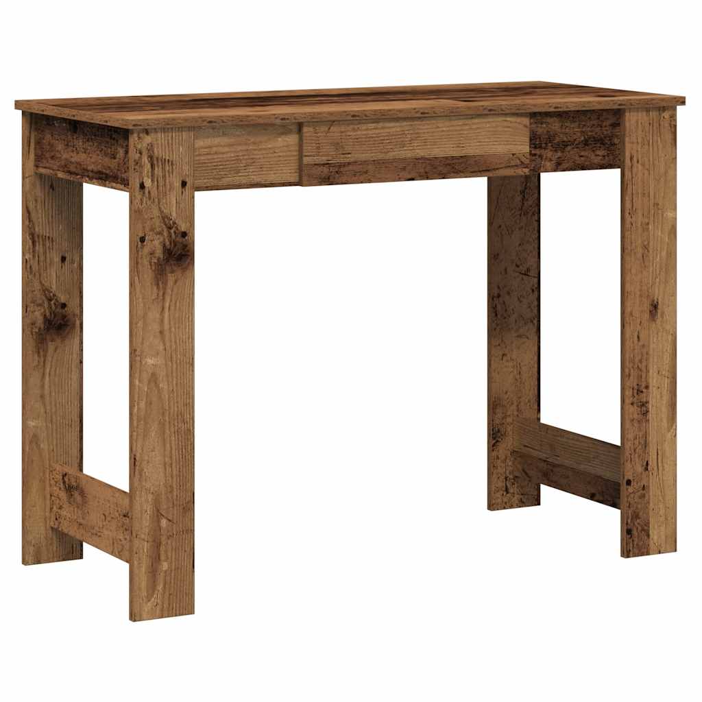 vidaXL Biurko, stare drewno, 100x45x75 cm, materiał drewnopochodny