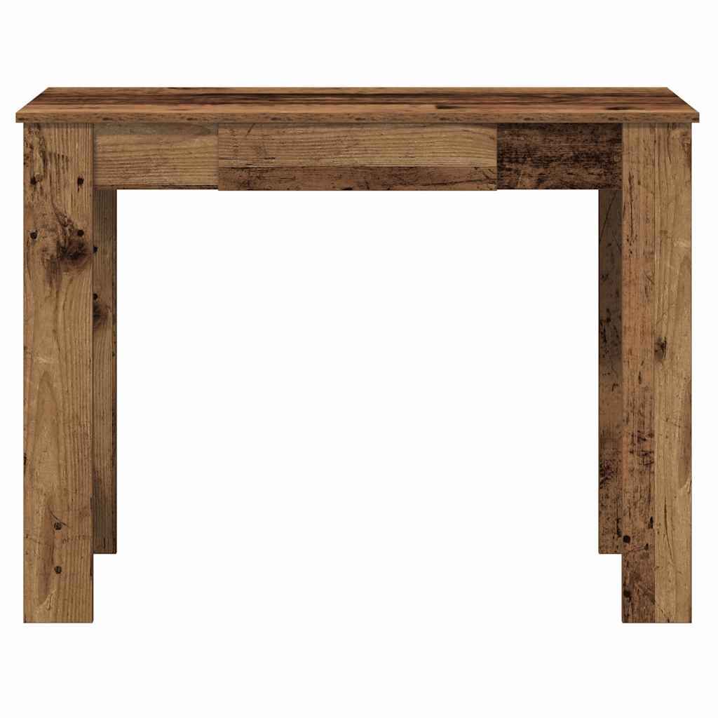vidaXL Biurko, stare drewno, 100x45x75 cm, materiał drewnopochodny